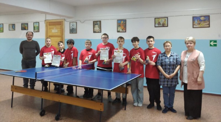 Прошёл турнир по настольному теннису.