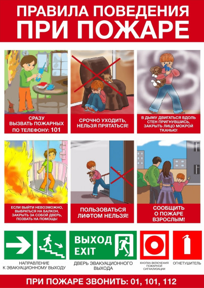 Памятки по противопожарной безопасности.